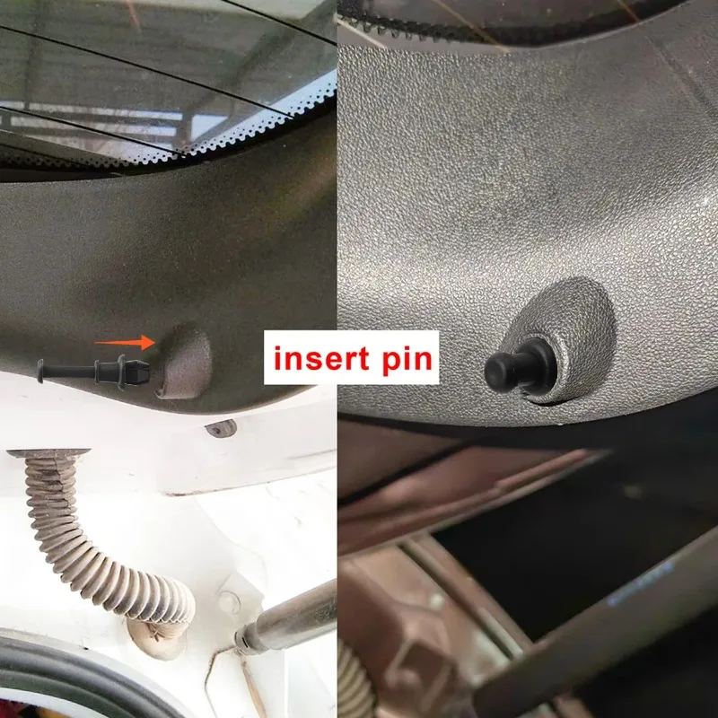 Car Retainer Clips Black Vehicle Trunk Luggage Cargo Rack Hook Pivot Fastener Buckle Interior Trim Card Door Liner Fixed Clamp