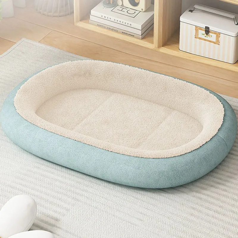 Winter Dog Cat Bed Sofa Mat Round Carpet Rug Pet Kennel Nest Soft Material Warm Sleeping House Puppy Cushion
