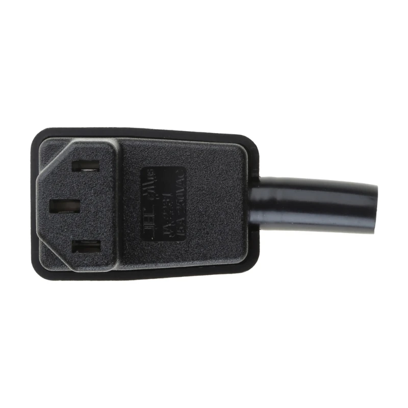1 Pc 90 Degree Angled IEC 320 C13 outlet socket AC 10A 250V Power Cord Cable Connector Female Plug extender