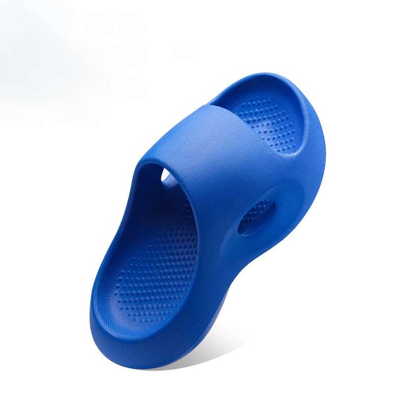 Summer Children's Slippers Solid Color Comfortable Non-Slip Home Bathroom Beach Kids Cloud Slippers Sandals Shoes for Boys Girls