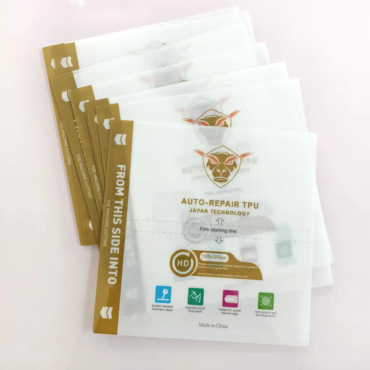 Premium HD Hydrogel Cuttable Screen Protector Film (5/25/50 Pack)