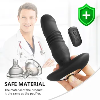 Anal Vibrator for Men 12 Modes Thrusting Prostate Stimulator Massager Butt Plug Anal Sex Toys Dildos for Men Adults Masturbators 6