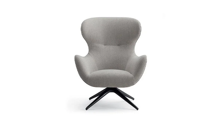 Description Picture 5 of itemNordic Fabric Home Rotatable Living Room Sofas Simple Modern Designer Swivel Chairs Luxury Apartment Dormitory Leisure Sofa L WK