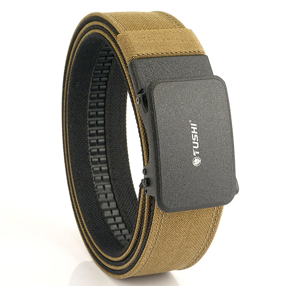 TUSHI Gürtel für Herren, Outdoor-Jagd, Metall-Taktikgürtel, Multifunktions-Legierungsschnalle, hochwertiger Marine Corps Canvas-Gürtel zum Aufhängen von Waffen – Detail 17