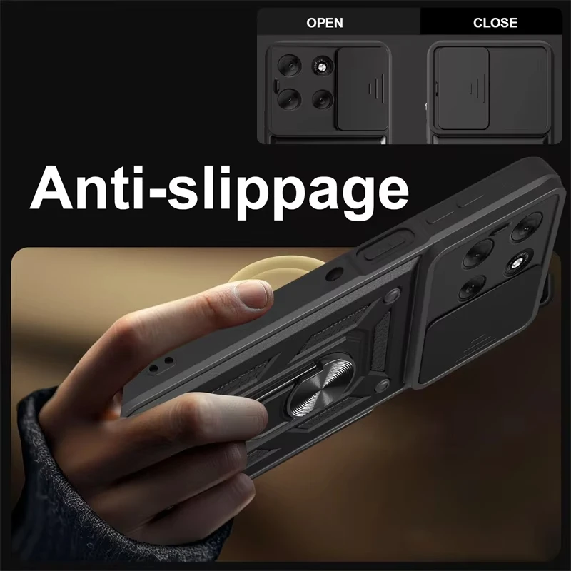 Shockproof Armor Phone Case with Camera Lens Protection