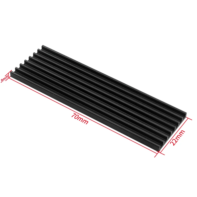 M.2 SSD Heatsink Aluminum Radiator Solid State Drives Cooler Silicone Thermal Pad For NVME NGFF M2 2280 PCI-E SSD Raspberry Pi 5