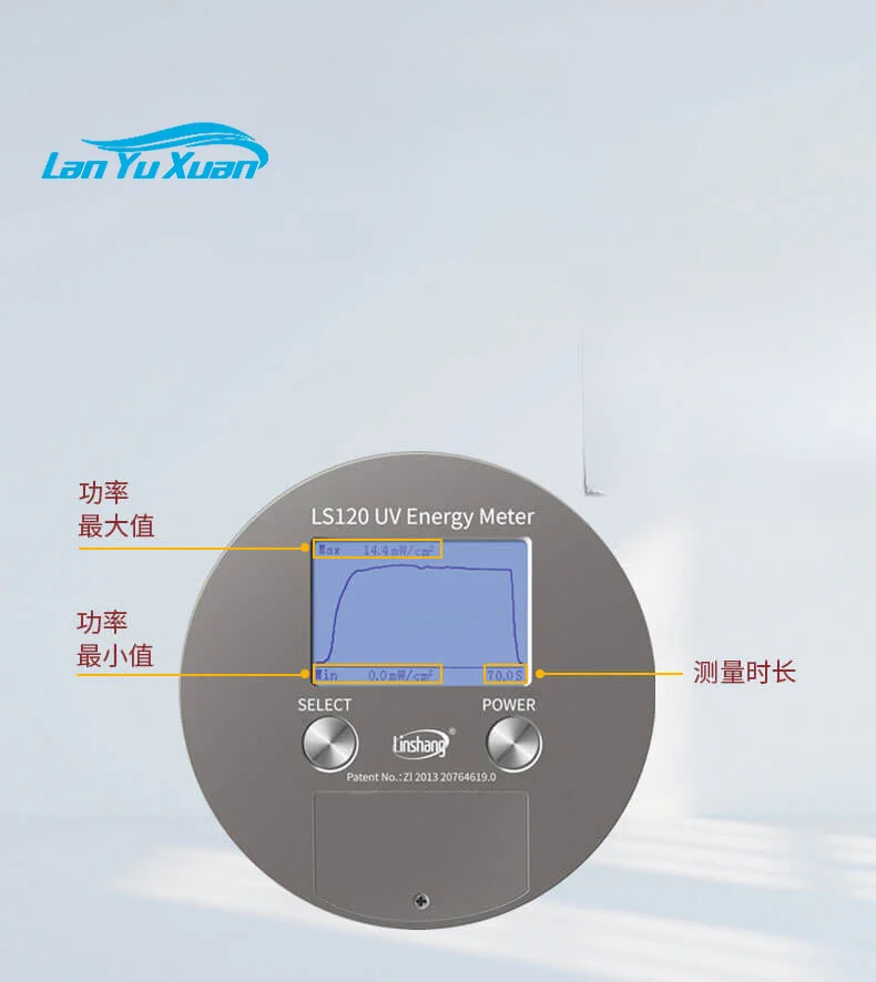 

Измеритель ультрафиолетовой энергии Linshang LS120 130, измеритель экспозиции, детектор УФ-осветительной лампы, тестер энергии