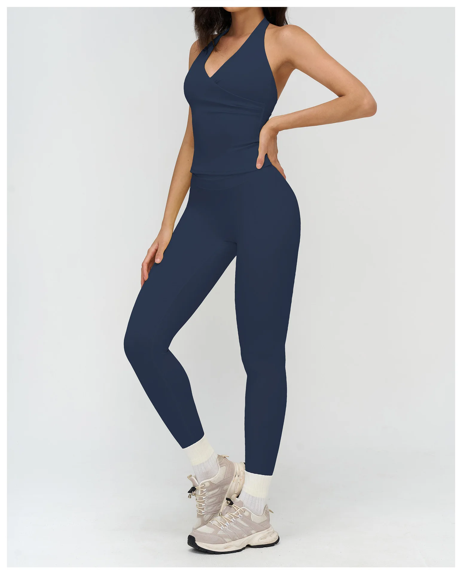 Débardeur Yoga Push-Up Dos Croisé