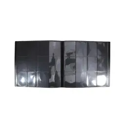 Deluxe Trading Card Collector's Portable Storage Binder (Black - 12 pockets)