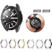 

TPU Protective Case For Samsung Galaxy Watch 3 41mm 45mm Smart Watches Cover Frame Shell Protector Smart Accessories Cover