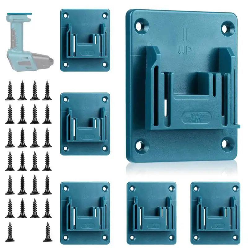 Pack Power Tool Supporto Per Batteria Per Makita 2 In 1 Supporto Per Makita 18V Custodia Per Staffa Per Rack Di Stoccaggio Per Utensili A Batteria
