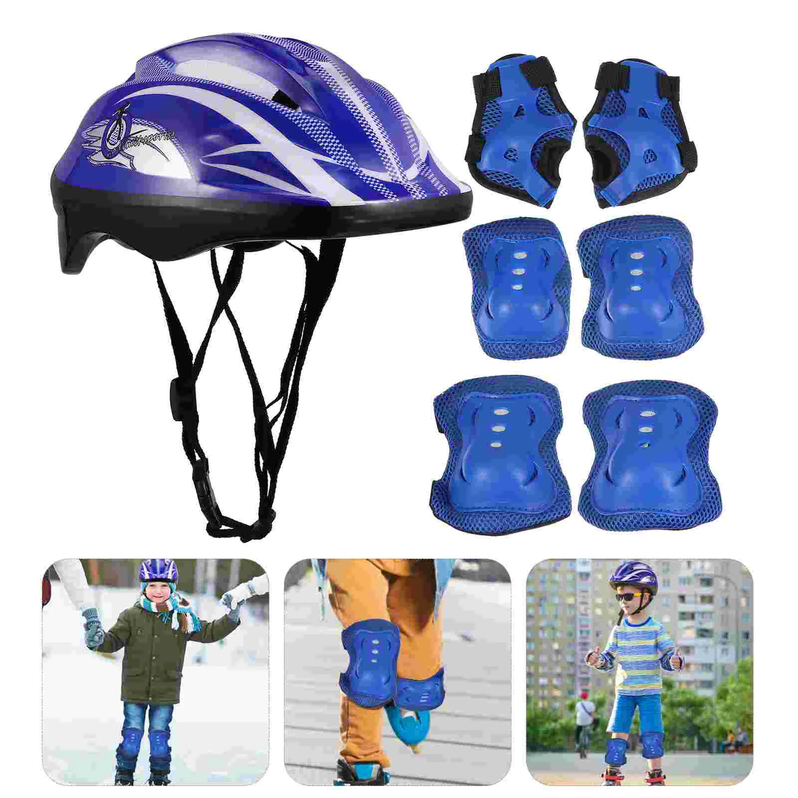 

Wristband Skateboard Protector Toddler Bike for Adults Kids Safety Kit Cotton Skating Kneecap