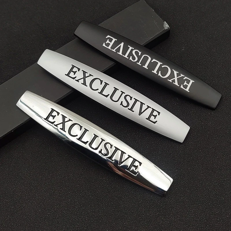 3D Metal Exclusive Badge Car Fender Trim Emblem Logo Decal Per Mercedes Benz Classe G Classe A W205 Accessori Adesivi Esclusivi