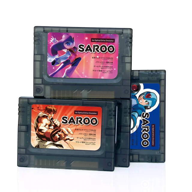 Fastest SAROO Cart All In One For Sega Saturn US/JP/EU Consoles Auto 1MB/4MB 0.8 Firm Elite Fenrir MOD Multi-Disc Games 1