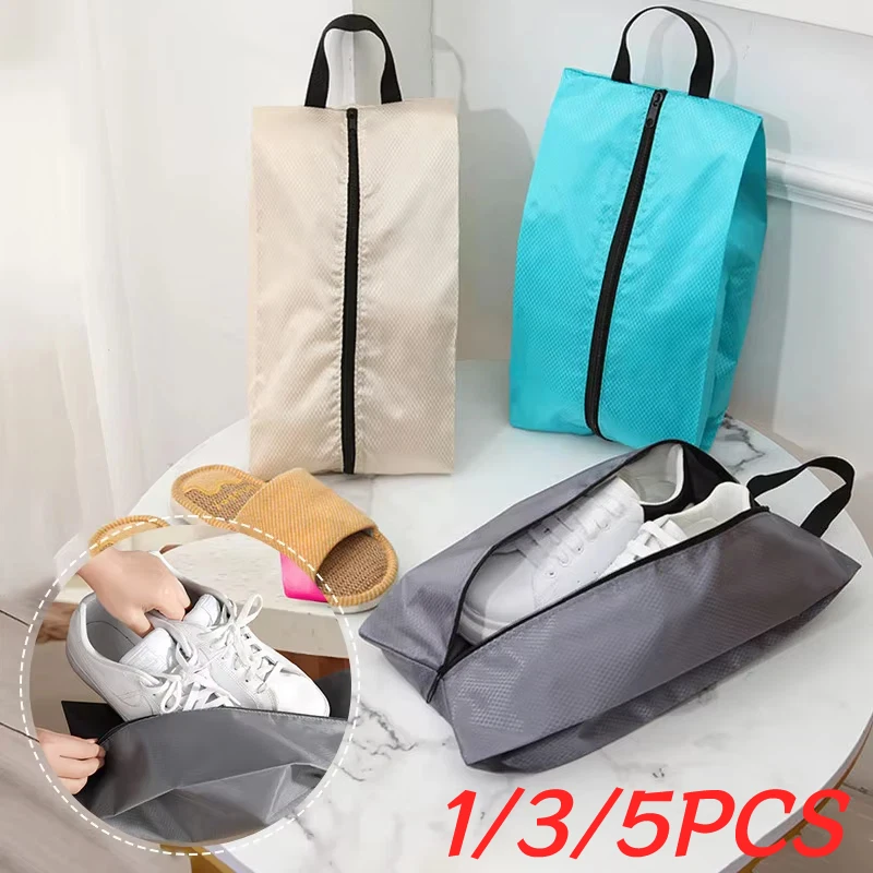 Compact Waterproof Shoe Organizer Pouch with Zipper Closure