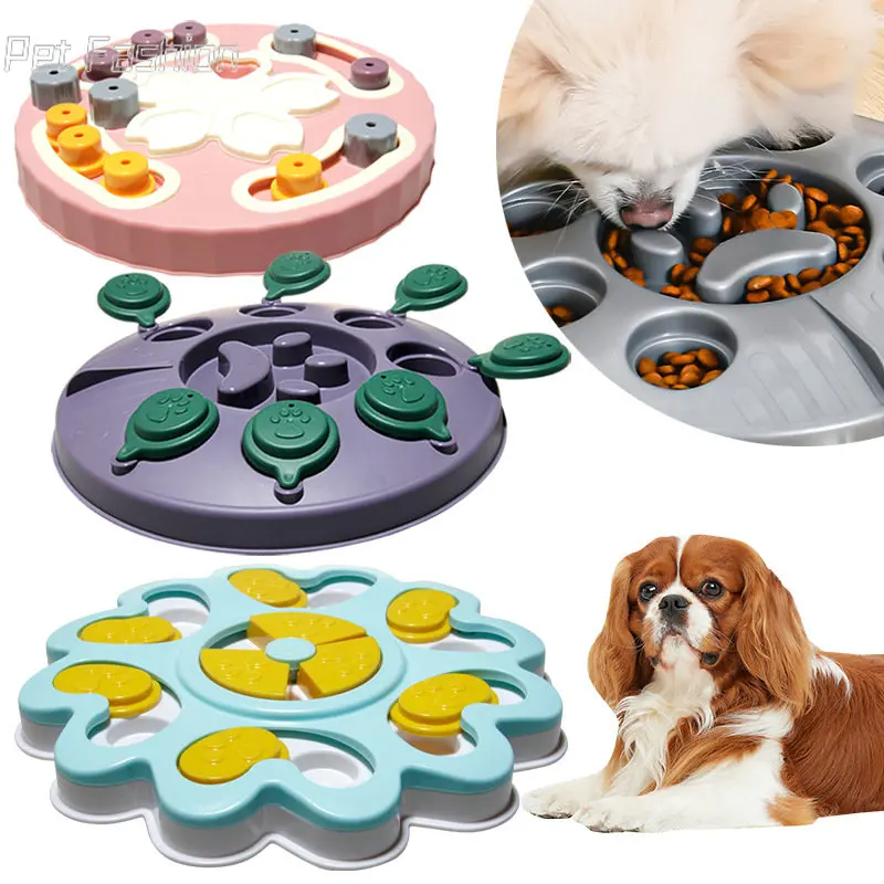 

Pet Dog Slow Feeder Bowl Puppy Non Slip Puzzle Bowl Anti-Gulping Pet Slower Food Feeding Dishes Dog Bowl for Medium Small Dogs