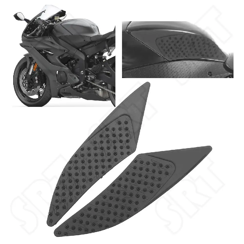Fits for Yamaha YZF R6 YZF-R6 600CC ABS 2017 2018 2019 2020 Motorcycle TankPad Side Fuel Tank Traction Knee Grips Anti Slip Pads