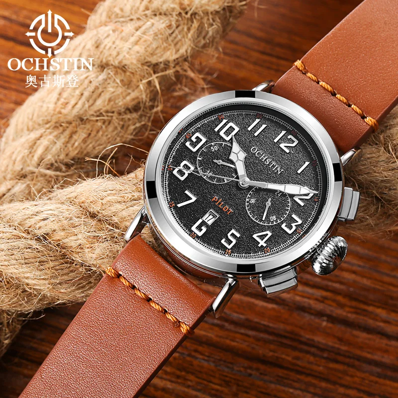 Ochstin 2024 New Sport Street Style Original Multi functional Quartz Movement Waterproof Watch Men's Quartz Watch