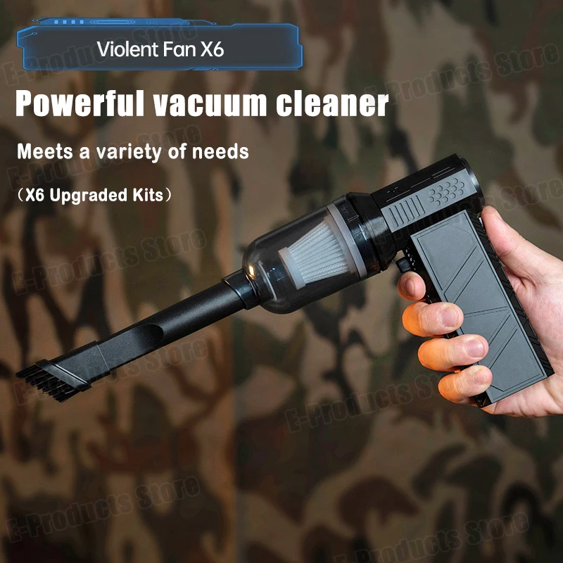 X6 Turbo Violent Fan Powerful Blower 140000 RPM High Speed Handheld Turbo Jet Fan Air Blower Vacuum Dust Cleaner Type-C Charging