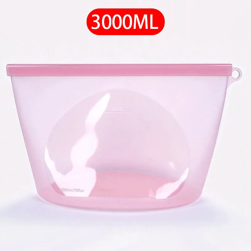 Eco-Friendly Reusable Silicone Food Storage Bag