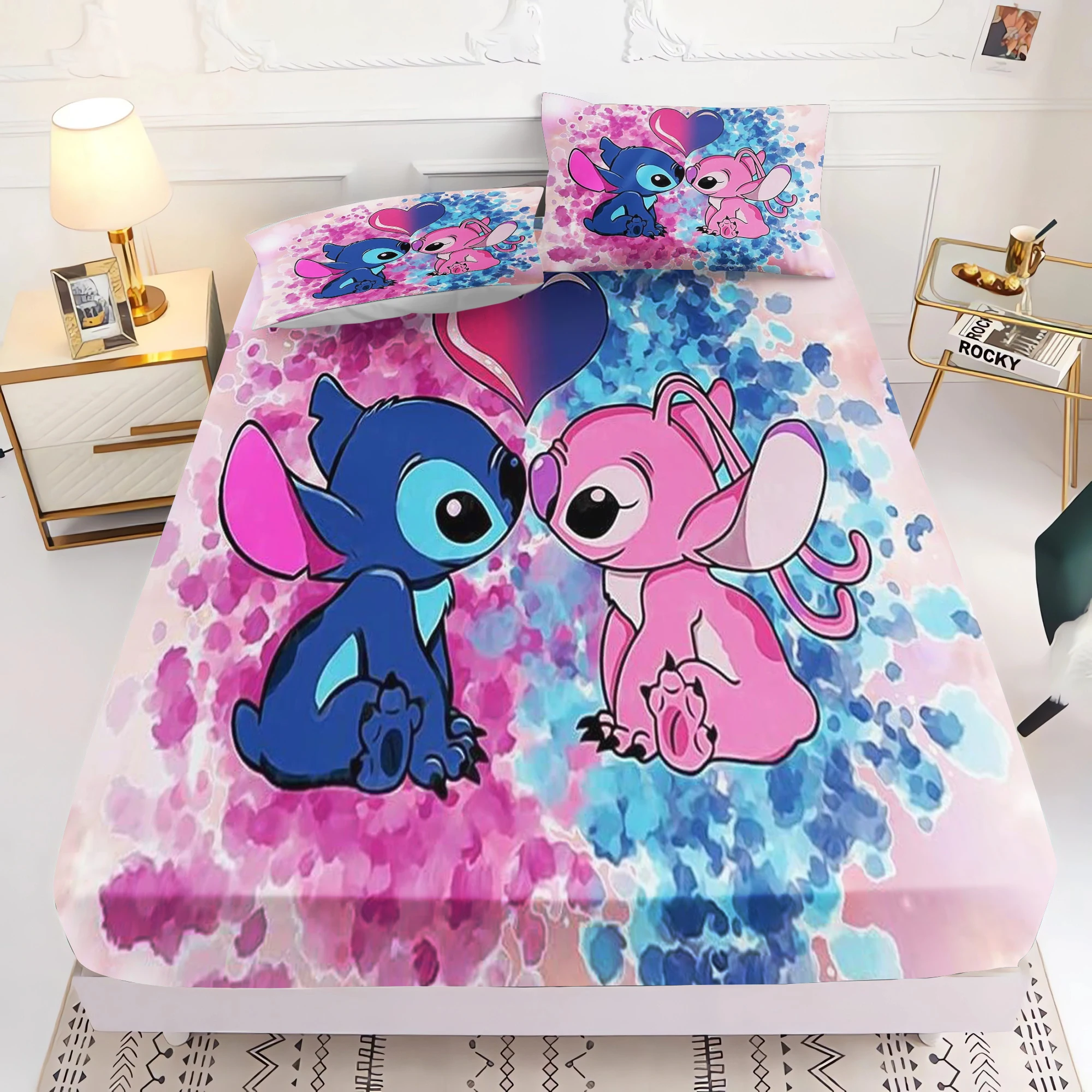 Description Picture 6 of itemStitch Bedding Set Bed Cover Full 100% Polyester Anime Fitted Sheet Printed Cartoon Suitable For Children And Adults 2/3pc