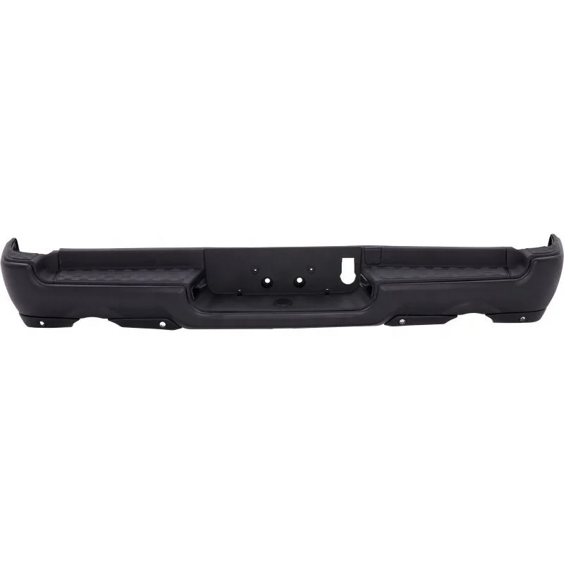 

Bumper For 2019-2023 Dodge Ram 1500 Black Rear Bumper Assembly w/ Dual Exhaust w/ Park Holes