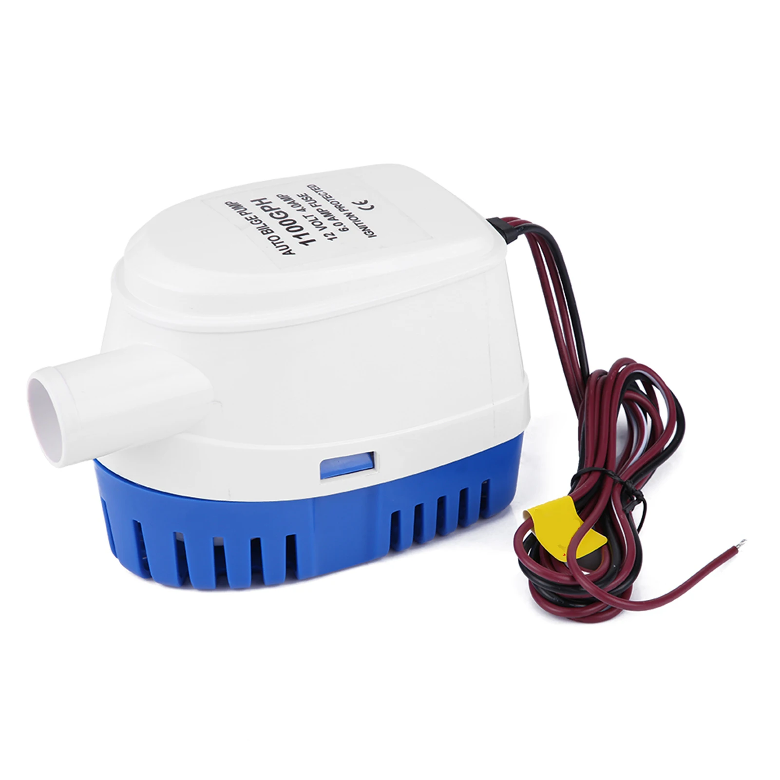1100GPH Boat 12V Marine Automatic Submersible Bilge Fully Auto Switch Internal Auto Bilge Pump