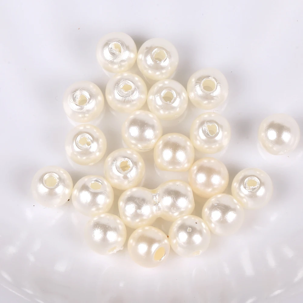 200 Perline Di Plastica Bianche A Forma Di Goccia 14 Mm – Per Creazione Gioielli Fai Da Te, Bracciali E Collane