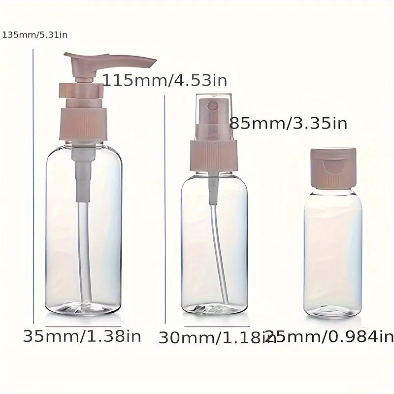 Quatish Bottiglie da viaggio per articoli da toeletta brevettate originali, 85 g, approvate TSA, contenitori da viaggio a prova di perdite, flaconi in silicone per shampoo e balsamo, confezione da 4
