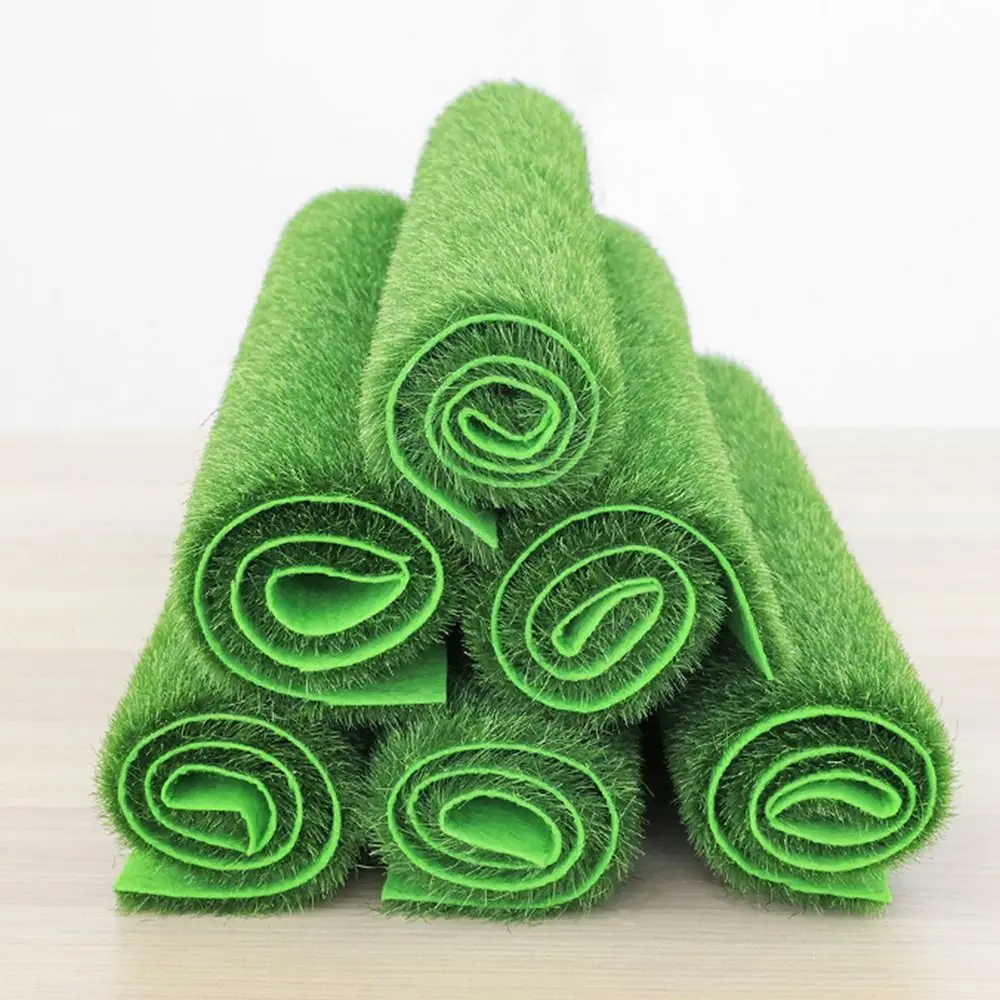 Durable DIY Green Grass Mat Artificial Lawns Carpets Fake Sod Simulation Moss Lawn DIY Micro Landscape Home Floor Decor
