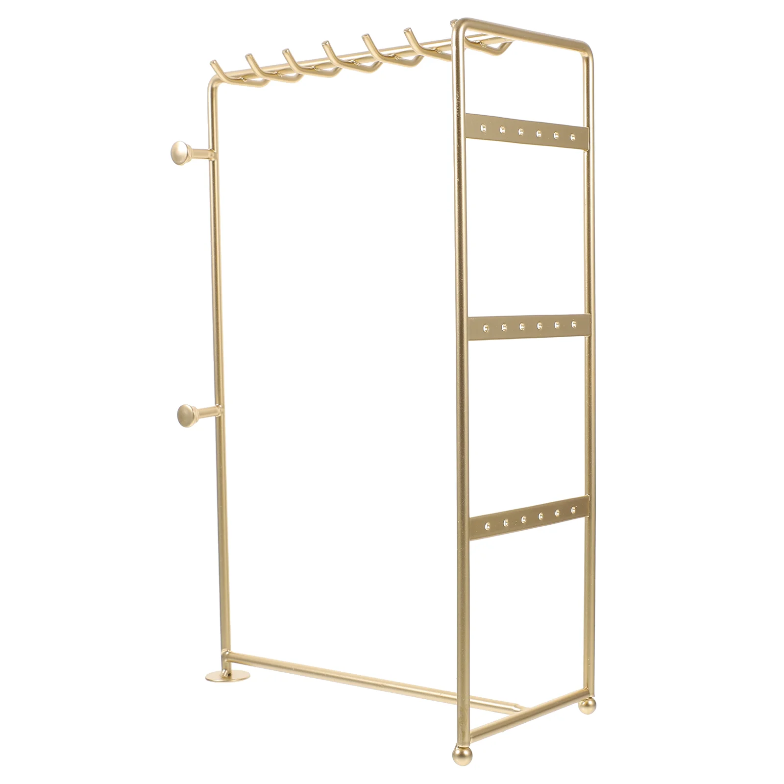 

Jewelry Storage Rack Earring Display Stands Tabletop Earrings Holder Wrought Iron Organizer Box