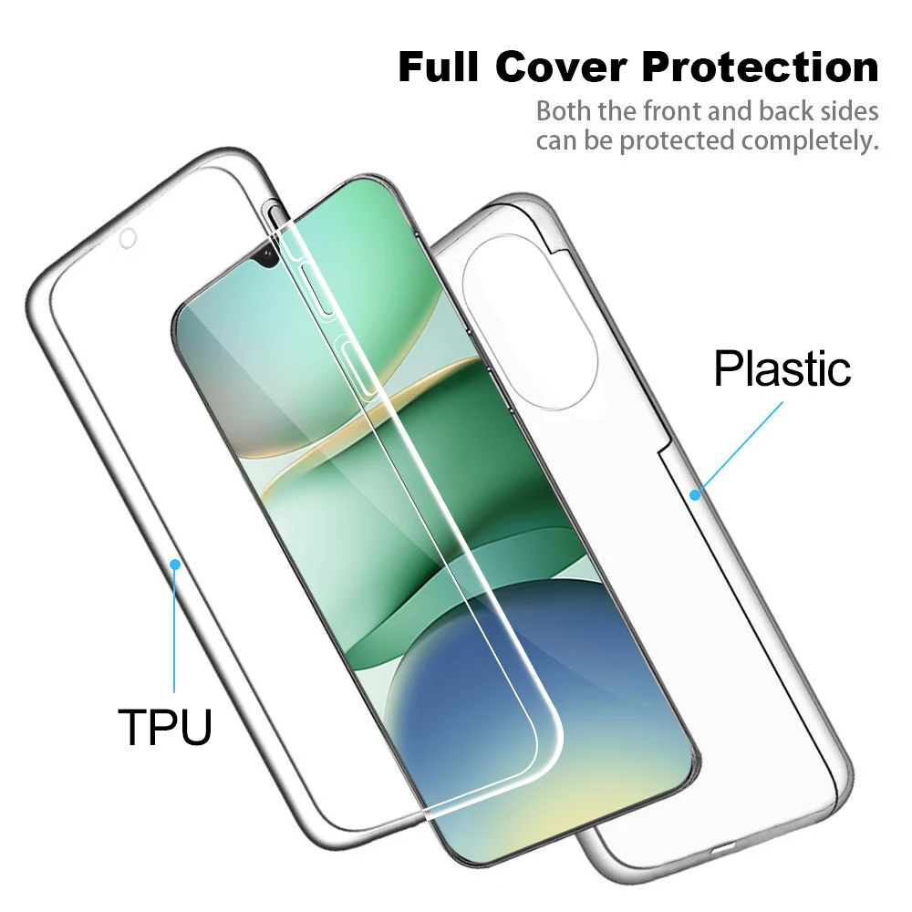 360-Degree Double-Sided Crystal Clear Protective Phone Case