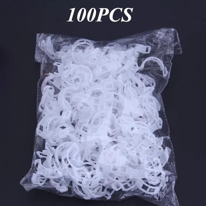 Plastic Plant Clips Supports Connects Reusable Protection Grafting Fixing Tool Gardening Supplies for Vegetable Tomato 50/100pcs