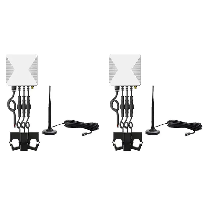 -[A51I 디지털]2X 80A Tuya Zigbee 3상 에너지 KWH 미터 전력 클램프 전류 변압기 앱 모니터