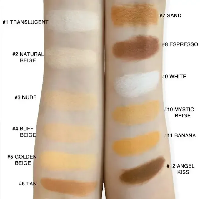 Pigment Pressed Powder Private Label Cosmetics Brighten Contour Powder Palette Face Makeup Concealer Custom Logo 6