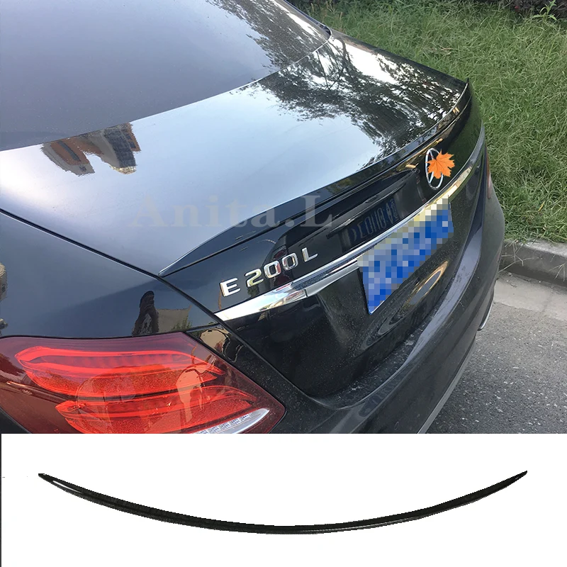 

Car Rear Trunk Spoiler Wing For Mercedes Benz E-class W213 E63S 2016 2017 2018 2019 E200 E300 E320 Gloss Black Car Accessories