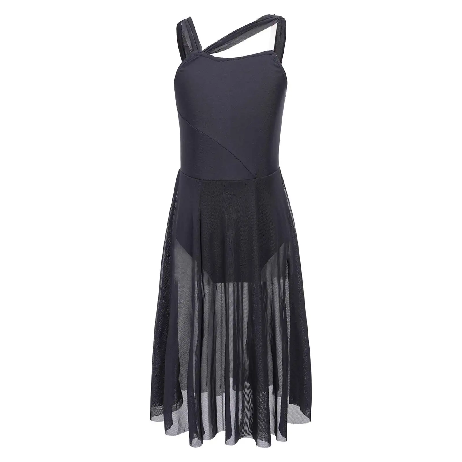 thumbnail image 1 of Vestido de leotardo para danza lírica, ballet, gimnasia artística, niñas, clásico, moderno, contemporáneo, latino, disfraz de actuación, 1 of 5