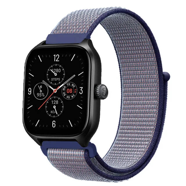 Nylon Loop Strap - 20mm/22mm Adjustable Smartwatch Band Bracelet