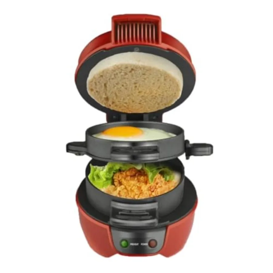 Versatile Burger Press Sandwich Maker Waffle Machine