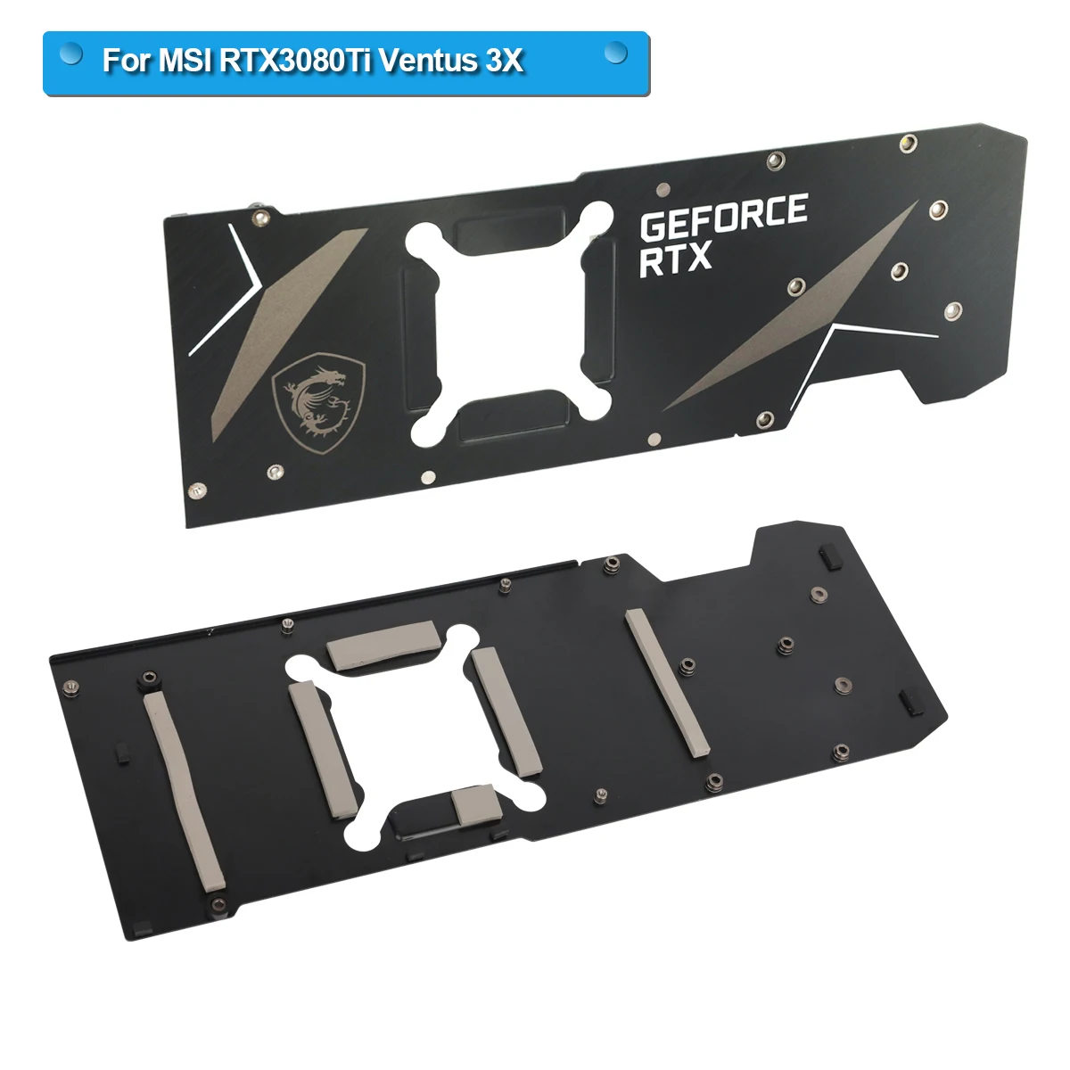 Dissipador de Calor com Backplate Refrigerador para Msi Rtx 3080 3080ti 3090 Ventus 3x Placa Gráfica Radiador - Imagem 3