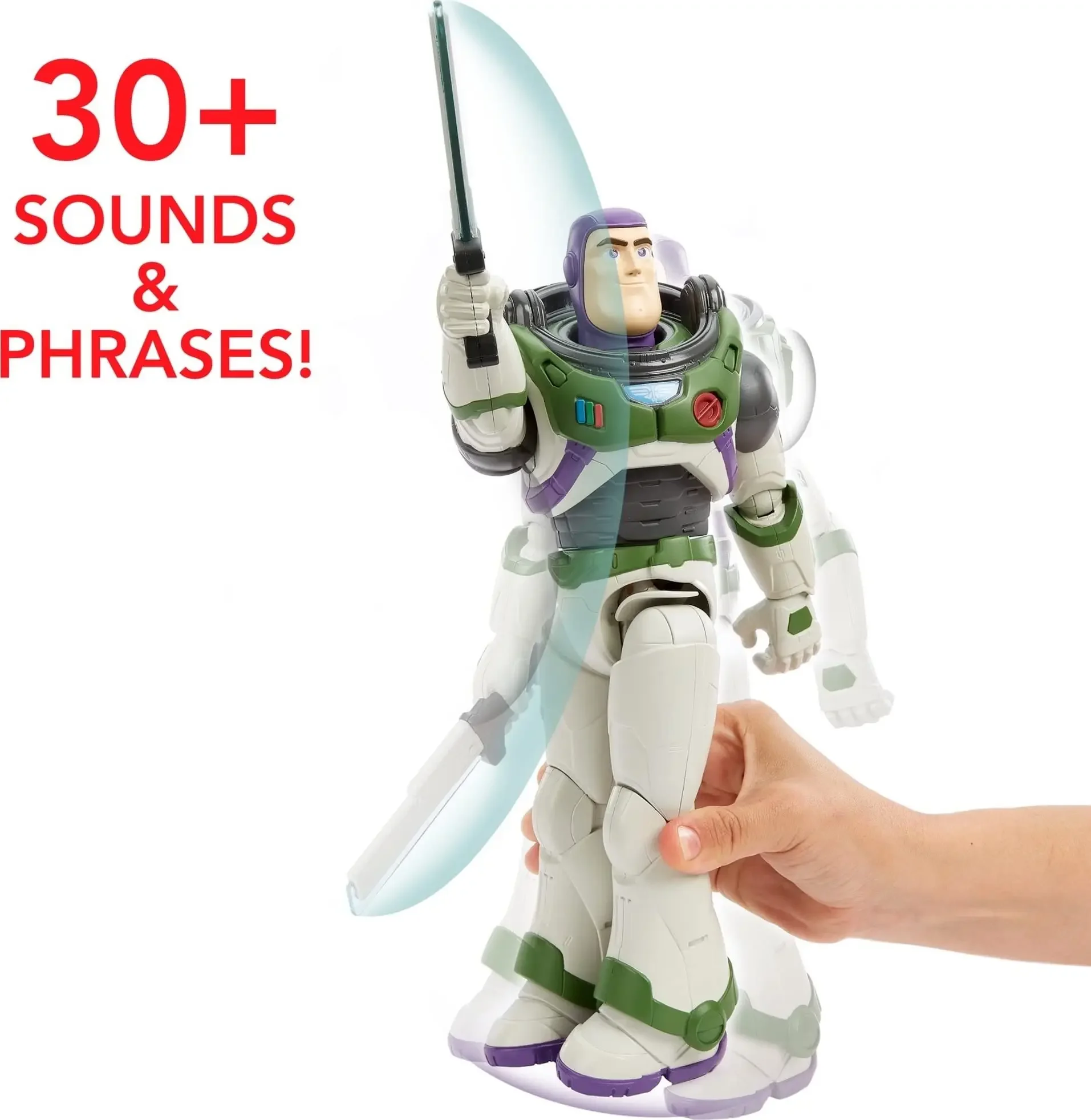 Disney Pixar Buzz Lightyear Laser Sword Movable Luminous and