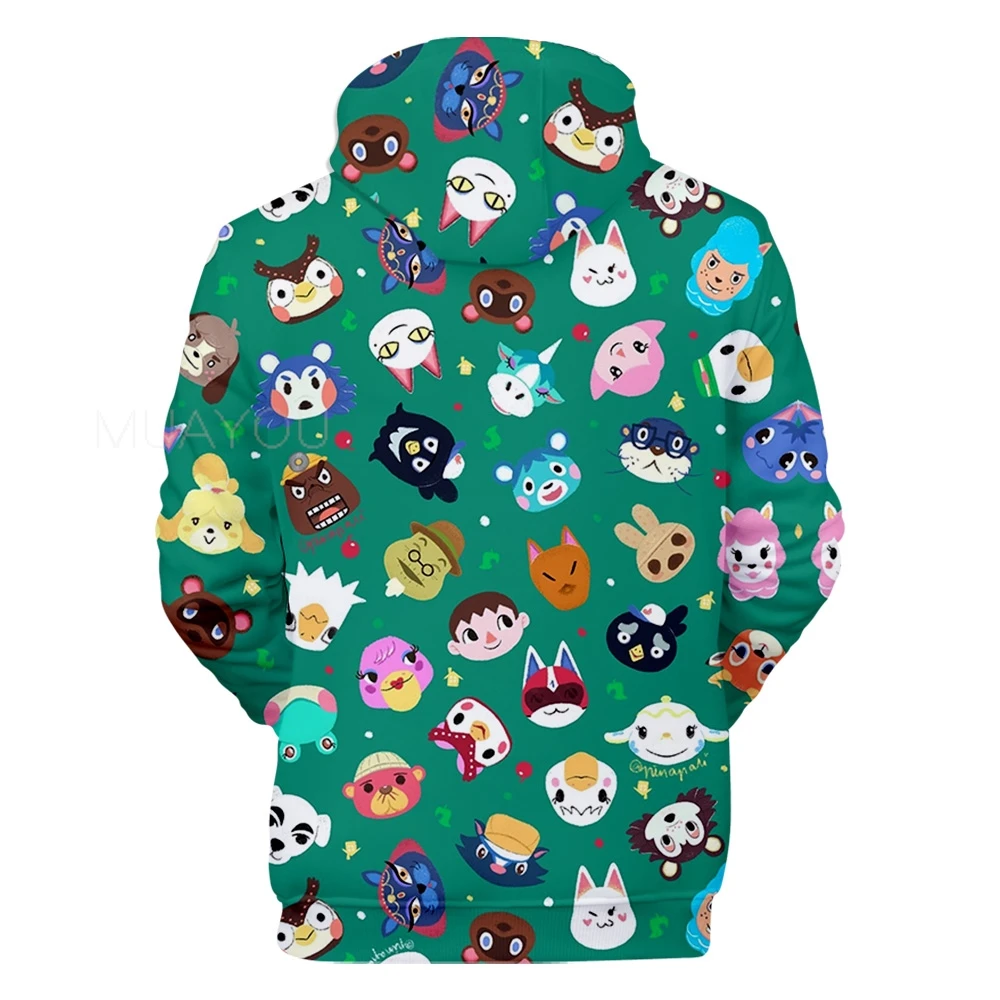 Hoodies men Animal Crossing 3D Sweatshirts Women pullover Cartoon Game Harajuku Funny Student's Hooded Spring/Autumn Tops