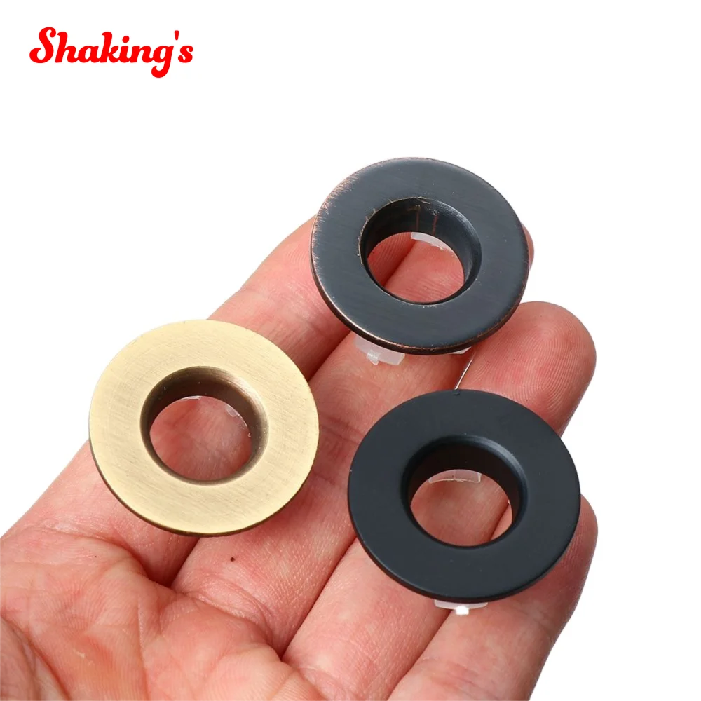 Copper Bathroom Sink Overflow Cover Ring