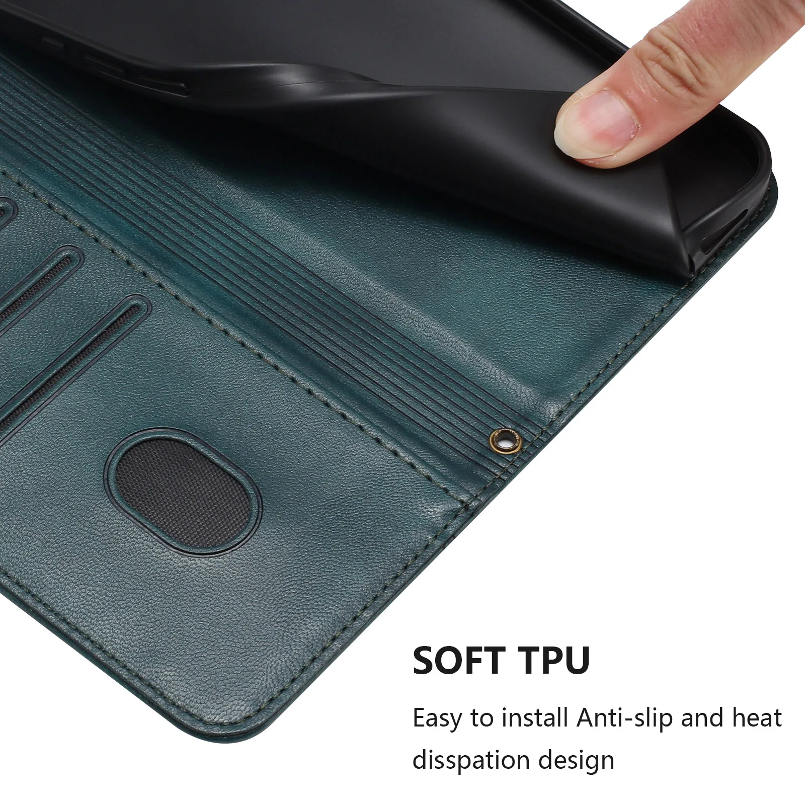 Leather Flip Back Phone Case - Elegant and Durable Design