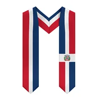 Dominican Republic Flag Graduation Stole Shawl Sash Honor For Study Aboard International Students 1