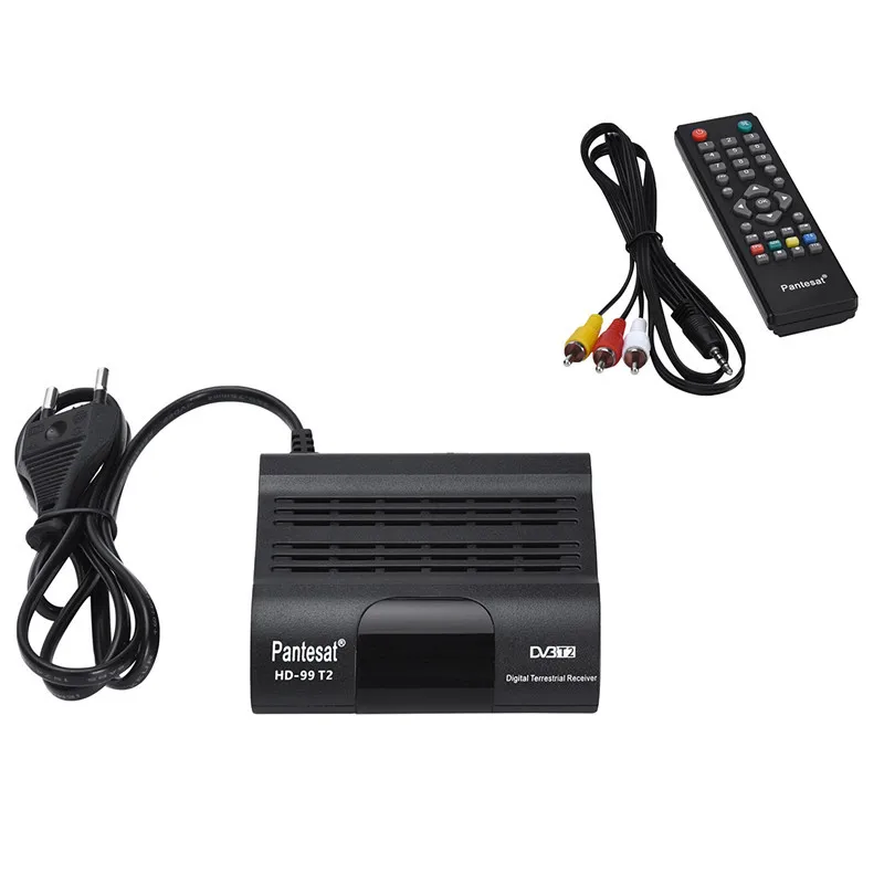 ТВ-тюнер DVB T2/DVB-C Цифровой 1080P H.265 ТВ-приемник Full HD DVBT2 телеприемник Wi-Fi + пульт