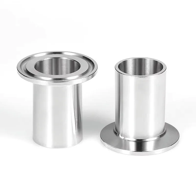 19mm 25mm 38mm 51mm 63mm 76mm 102mm 위생용 SS304 스테인리스 스틸 트라이 클램프 롱 용접 페룰 용접 파이프, 높이 50mm-60mm