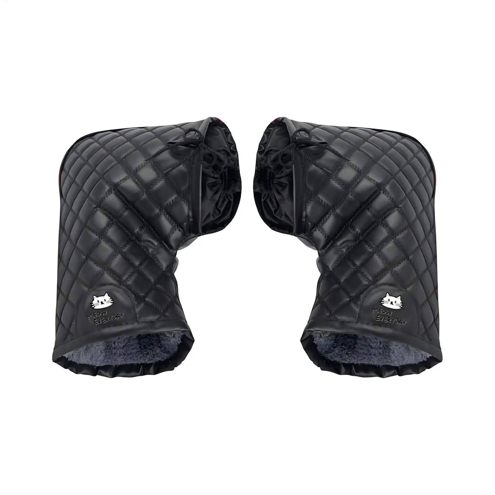 Motorcycle Handlebar Cover Winter Waterproof Hand Muffs Windproof Handlebar Fingerless Gloves for Cold Weather Riding for Biking