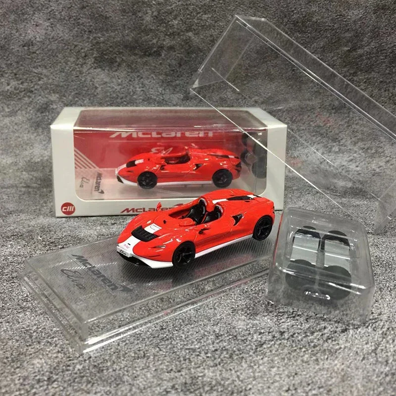 

CM Model 1:64 Model Car Elva Open Top Alloy Die-Cast Sport Vehicle W/ Another Tire Set - Red