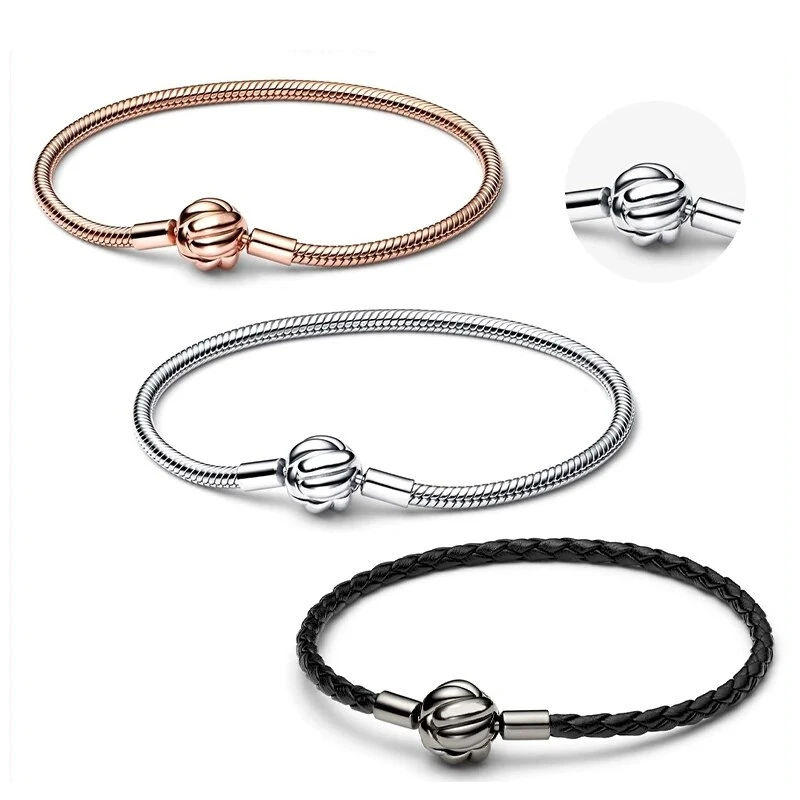 실버 컬러 다층 인터로킹 하트 팔찌, 여성용 레트로 뱅글, 고급 패션 쥬얼리, 웨딩 파티 선물, 5 개/세트 9 여성용 동심 매듭 뱀 뼈 시리즈 팔찌, DIY 부적, 생일 쥬얼리에 적합, 오리지널 925 실버, 17-21cm, 신제품